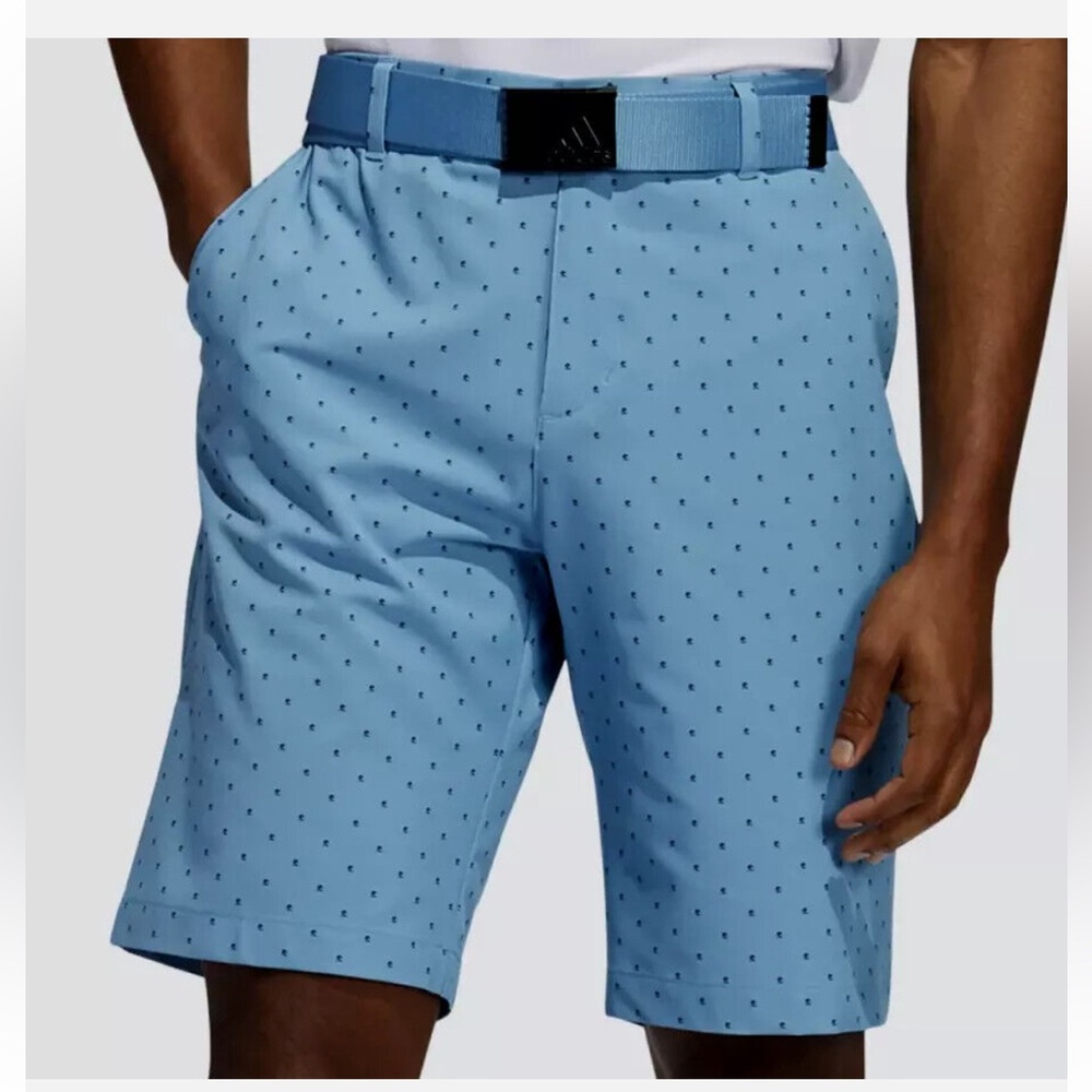 Adidas Ultimate 365 Men’s Golf Shorts Tree Print Blue Size 32
